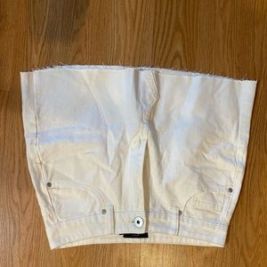 white denim miniskirt